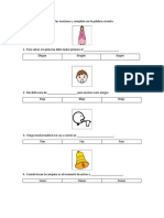 Lee Las Oraciones y Completa Con La Palabra Correcta