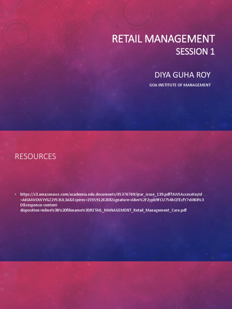 Session 1 | PDF