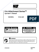 Pro Attachment Series: Operator's Manual