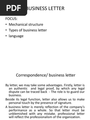 Business Letter