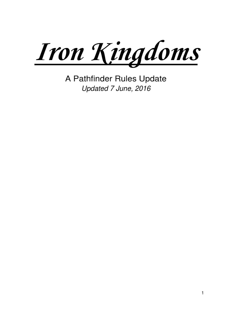 Iron Kingdoms (Conversã) PDF