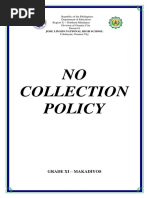 NO Collection Policy: Grade Xi - Makadiyos