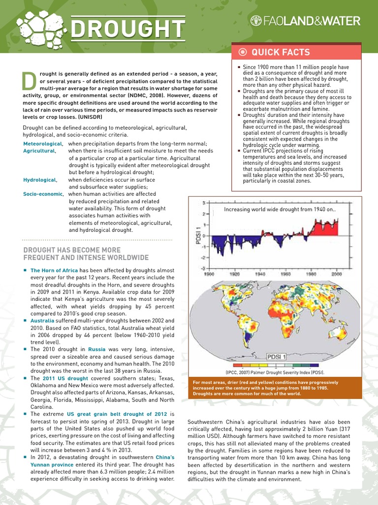 Drought Pdf Pdf Drought Agriculture