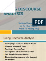 Doing Discourse Analysis