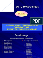 Introduction To Image Critique: Jurusan Teknik Radiodiagnostik Dan Radioterapi Poltekkes Kemenkes Semarang