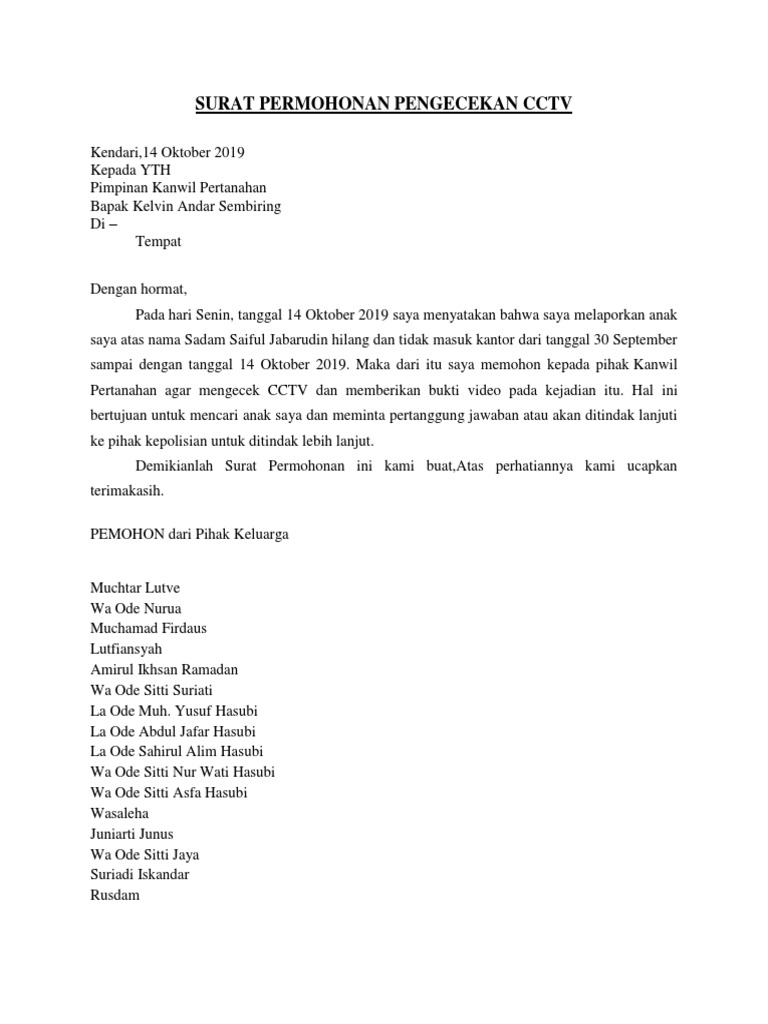 Contoh Surat Rasmi Permohonan Transkrip Ump
