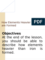 How Elements Heavier Than Iron Are Formed PPT For Grade 11 SHS Physical Science PDF