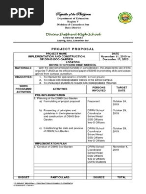 Project Proposal for School Pavement