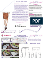 Instrucciones de Costura de Bermuda Cargo Dockers Classic Fit hm1305b PDF