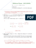 Examen de Algebra Lineal en Ingles Con Sus Soluciones