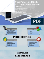 Development of ECITIE Mobile Application Using JavaScript