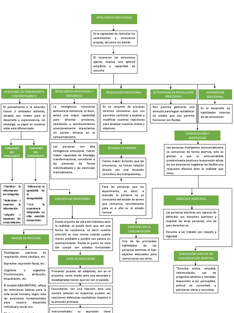 Mapa Conceptual | PDF | Inteligencia emocional | Las emociones
