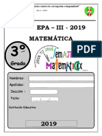 3° Matematica PREGUNTAS PARA TERCER AÑO