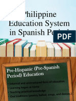 Philippine Education System in Spanish Period