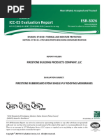 ICC ES Evaluation Report ESR 3026: Firestone Building Products Company, LLC