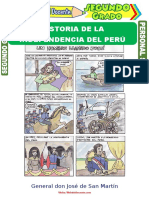 Historia de La Independencia Del Perú para Segundo Grado de Primaria