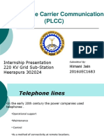 Power Line Carrier Communication (PLCC) : Internship Presentation 220 KV Grid Sub-Station Heerapura 302024