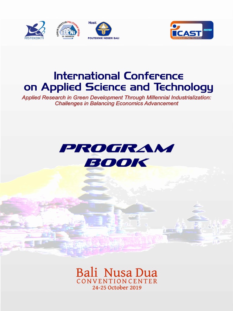Book Program ICAST 2019 Nusa Dua Bali-Indonesia | PDF | Tourism | Bali