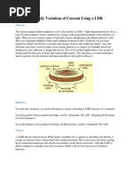 LDR Datasheet | PDF | Electrical Resistance And Conductance | Lighting