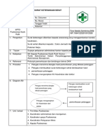 Sop Surat Keterangan Sehat