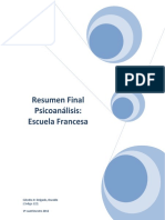 Resumen Final Psicoanalisis Escuela Francesa PDF