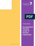 Occupational Therapy Scope of Practice Framework (June 2017)