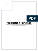 Production Function: Short-Run and Long-Run Production Theory