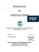 Business Plan Adventure Tourism Prateek & Vaebhav