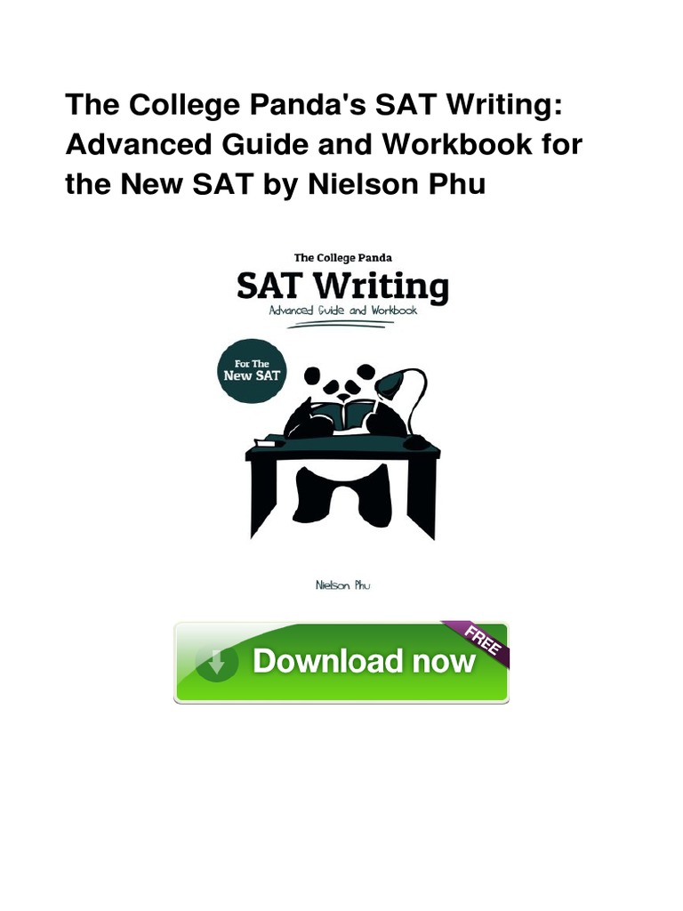 College panda sat writing 2nd edition picture
