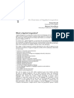 Texto 1 - An Overview of Applied Linguistics - Schmitt Celce-Murcia PDF