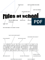 Rules at School Classroom Posters Flashcards 12466