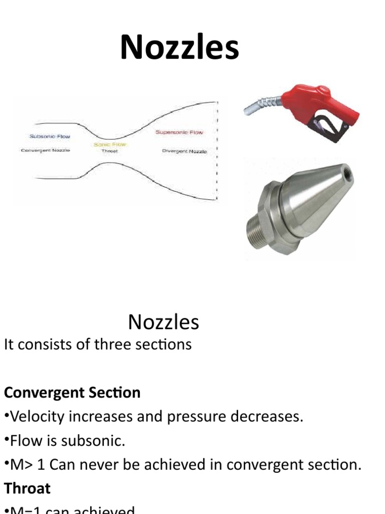 Nozzles | PDF | Nozzle | Enthalpy