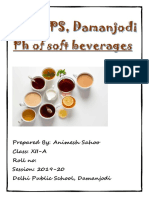 pH of soft beverages