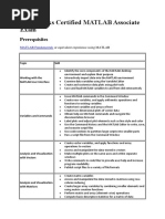 Mathworks Certified Matlab Associate Exam: Prerequisites