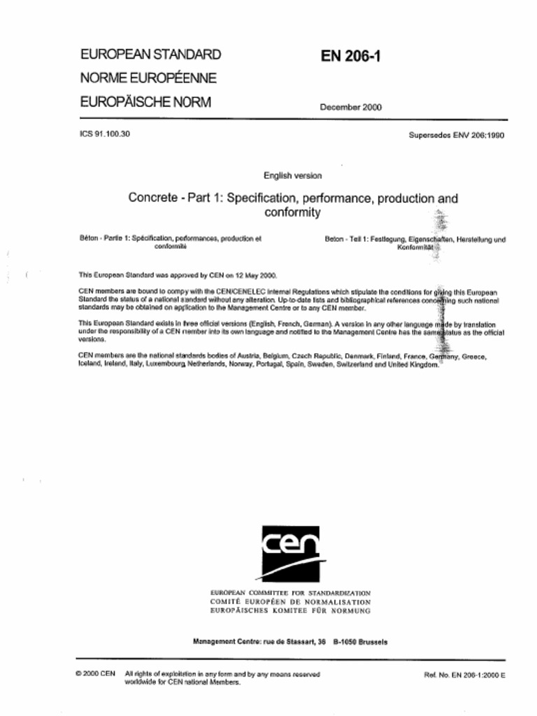En 206-1 PDF | PDF