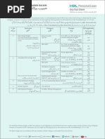 Key Fact Sheet (HBL PersonalLoan) - July 2019