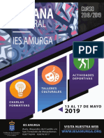 Programa Semana Cultural IES Amurga 2019