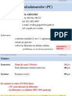 Programarea Calculatoarelor (PC)