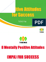 8 Positive Attitudes For Success: Tiens Pak
