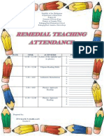 Attendance For Remedial Teaching