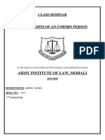 Class Seminar: Army Institute of Law, Mohali