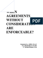 When Agreements Without Consideration Are Enforceable