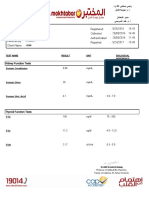 Molecular and Parasitology Lab Reports