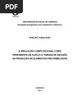 A SIMULAÇÃO COMPUTACIONAL COMO FERRAMENTA DE AUXÍLIO À TOMADA DE DECISÃO NA PRODUÇÃO DE ELEMENTOS PRÉ-FABRICADOS