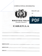  Caratula MINISTERIO PUBLICO