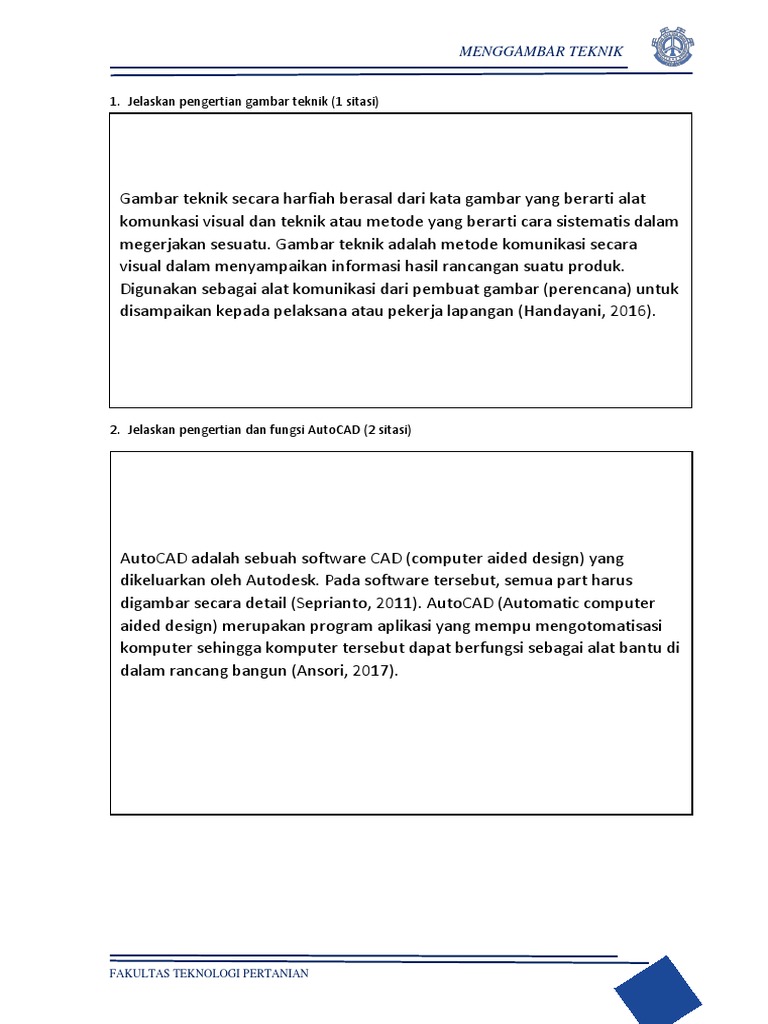 1 Jelaskan pengertian gambar teknik 1 sitasi 1 Jelaskan pengertian gambar teknik 1 sitasi