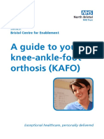 A Guide To Your Knee-Ankle-foot Orthosis (KAFO) - NBT002988