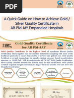 A Quick Guide On How To Achieve Gold / Silver Quality Certificate