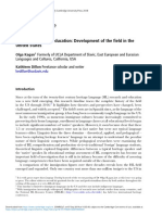 Research Timeline: Heritage Language Education: Development of The Field in The United States