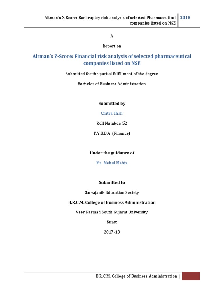 Z Score Investing Business